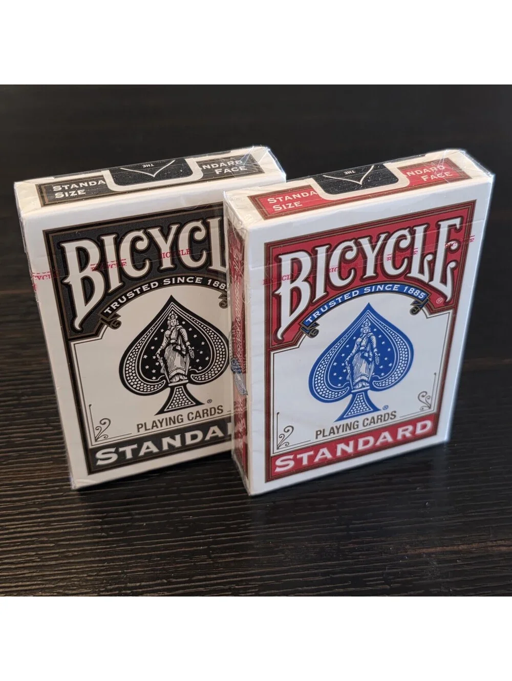 2pc Bicycle Standard Playing Cards Black Red Deck Factory Sealed Poker Size USPC